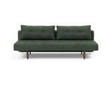 Recast Dark Styletto sovesofa i 281 Avella Pine Green, set forfra