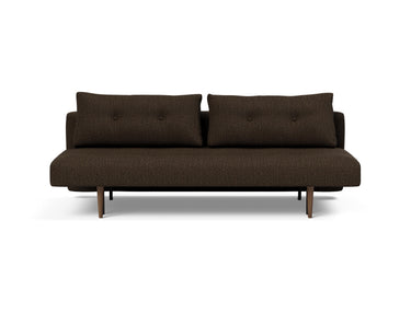 Recast Dark Styletto sovesofa i 358 Taura Chocco, set forfra