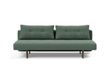 Recast Dark Styletto sovesofa i 518 Elegance Green, set forfra