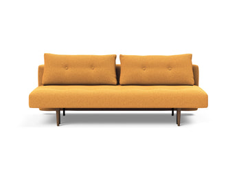 Recast Dark Styletto sovesofa i 536 Bouclé Ochre, set forfra