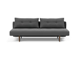 Recast Dark Styletto sovesofa i 852 Mahoga Seal Grey, set forfra