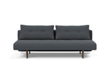 Recast Dark Styletto sovesofa i 894 Mozart Grey Bronze, set forfra
