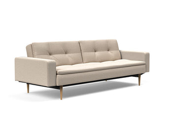 Dublexo Styletto Sovesofa Light Wood med armlæn