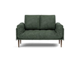 Rollo Styletto daybed med Spring madras i 281 Avella Pine Green, set forfra