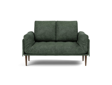 Rollo Styletto daybed med Spring madras i 281 Avella Pine Green, set forfra