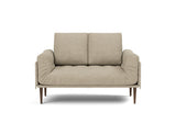 Rollo Styletto daybed med Spring madras i 356 Taura Sand, set forfra