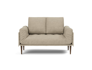 Rollo Styletto daybed med Spring madras i 356 Taura Sand, set forfra