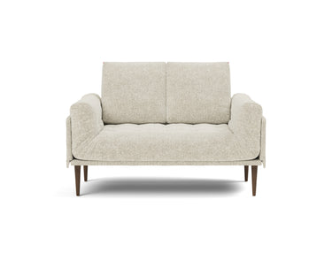 Rollo Styletto daybed med Spring madras i 357 Taura Off White, set forfra