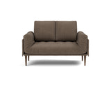 Rollo Styletto daybed med Classic madras i 411 Esina Cedar Brown, set forfra