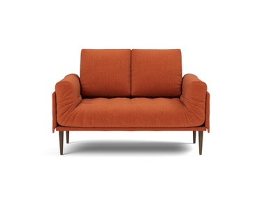Rollo Styletto daybed med Classic madras i 412 Esina Rust Orange, set forfra