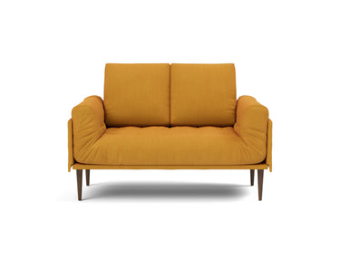 Rollo Styletto daybed med Spring madras i 507 Elegance Burned Curry, set forfra