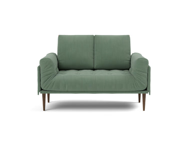 Rollo Styletto daybed med Spring madras i 518 Elegance Green, set forfra