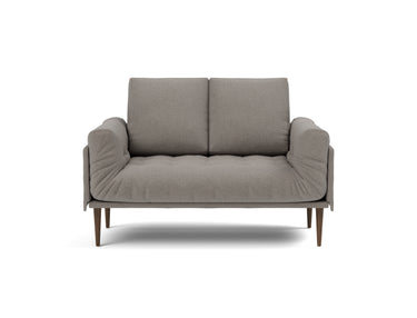 Rollo Styletto daybed med Spring madras i 521 Mixed Dance Grey, set forfra