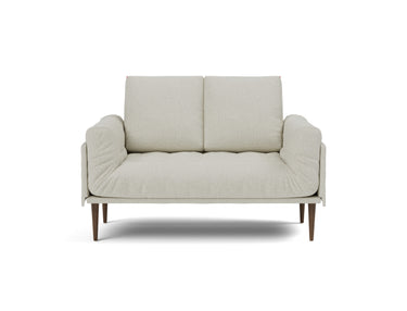 Rollo Styletto daybed med Classic madras i 527 Mixed Dance Natural, set forfra
