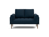 Rollo Styletto daybed med Spring madras i 528 Mixed Dance Blue, set forfra