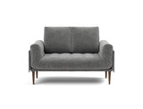 Rollo Styletto daybed med Classic madras i 563 Twist Charcoal, set forfra