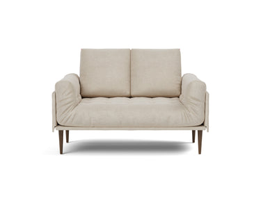 Rollo Styletto daybed med Classic madras i 586 Phobos Latte, set forfra
