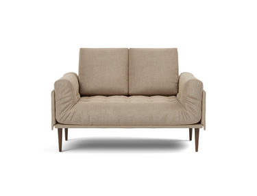 Rollo Styletto daybed med Classic madras i 587 Phobos Mocha, set forfra
