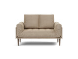 Rollo Styletto daybed med Spring madras i 587 Phobos Mocha, set forfra