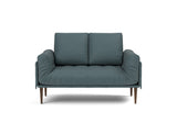 Rollo Styletto daybed med Spring madras i 851 Mahoga Dark Blue, set forfra