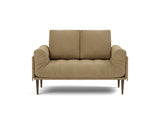 Rollo Styletto daybed med Classic madras i 860 Yogia Olive Brown, set forfra