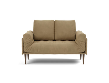 Rollo Styletto daybed med Spring madras i 860 Yogia Olive Brown, set forfra