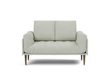Rollo Styletto daybed med Classic madras i 888 Mozart Slate Brown, set forfra