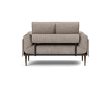 Rollo Styletto daybed med Classic madras i 472 Yuveno Warm Grey, set bagfra