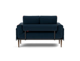 Rollo Styletto daybed med Spring madras i 528 Mixed Dance Blue, set bagfra