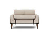 Rollo Styletto daybed med Classic madras i 612 Blida Sand Grey, set bagfra