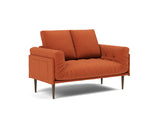 Rollo Styletto daybed med Spring madras i 412 Esina Rust Orange, set skråt forfra