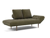 Rollo Styletto daybed med Classic madras i 316 Cordufine Pine Green, med hovedenden hævet