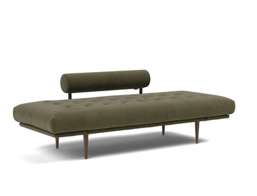 Rollo Styletto daybed med Spring madras i 316 Cordufine Pine Green, som seng