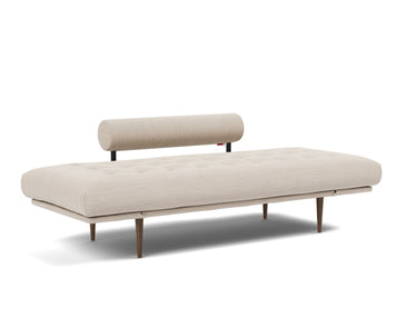 Rollo Styletto daybed med Classic madras i 612 Blida Sand Grey, som seng
