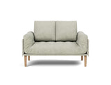 Rollo Bow daybed med Spring madras i 280 Avella Sand, set forfra