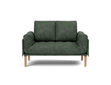 Rollo Bow daybed med Classic madras i 281 Avella Pine Green, set forfra