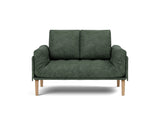 Rollo Bow daybed med Spring madras i 281 Avella Pine Green, set forfra