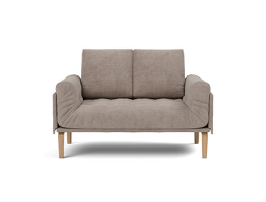Rollo Bow daybed med Spring madras i 318 Cordufine Beige, set forfra