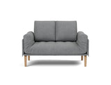 Rollo Bow daybed med Classic madras i 320 Corocco Shadow Grey, set forfra