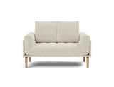 Rollo Bow daybed med Classic madras i 357 Taura Off White, set forfra