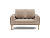 Rollo Bow daybed med Classic madras i 417 Esina Mocha, set forfra