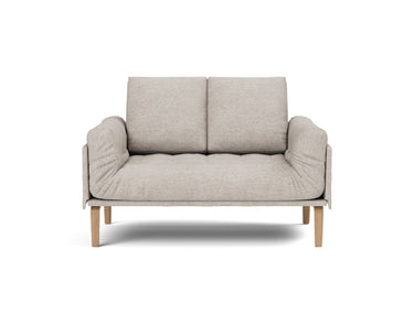 Rollo Bow daybed med Spring madras i 471 Yuveno Sand, set forfra