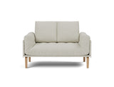 Rollo Bow daybed med Classic madras i 527 Mixed Dance Natural, set forfra
