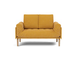 Rollo Bow daybed med Classic madras i 536 Bouclé Ochre, set forfra