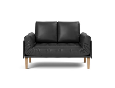 Rollo Bow daybed med Classic madras i 550 Faunal Black, set forfra