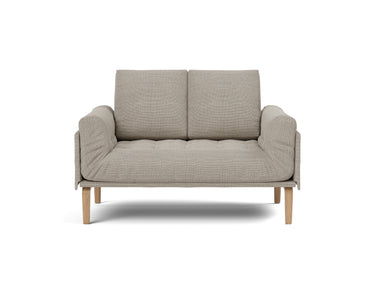 Rollo Bow daybed med Classic madras i 579 Kenya Gravel, set forfra