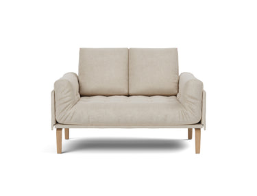 Rollo Bow daybed med Classic madras i 586 Phobos Latte, set forfra