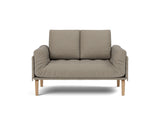 Rollo Bow daybed med Spring madras i 850 Mahoga Caramel, set forfra