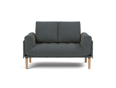 Rollo Bow daybed med Classic madras i 894 Mozart Grey Bronze, set forfra