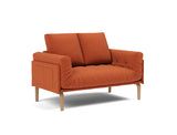 Rollo Bow daybed med Classic madras i 412 Esina Rust Orange, set skråt forfra